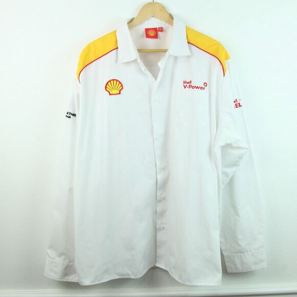 Ferrari Mens 4XL Button Down Shirt Technical Partner Shell Racing Promotional - Picture 1 of 16